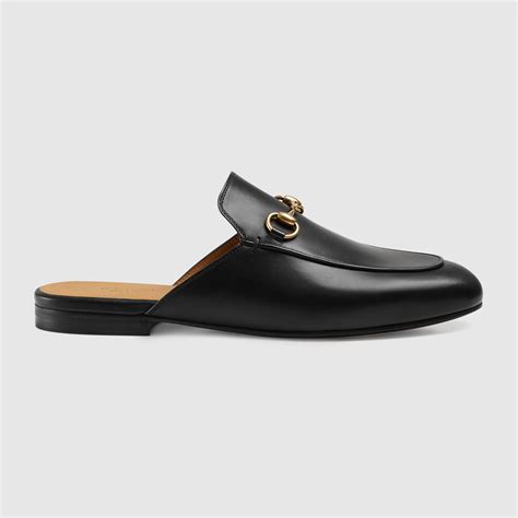 gucci pricedown leather slip size|Gucci princetown leather slippers.